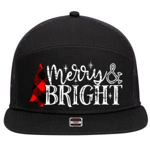 Merry & Bright 7 Panel Mesh Trucker Snapback Hat