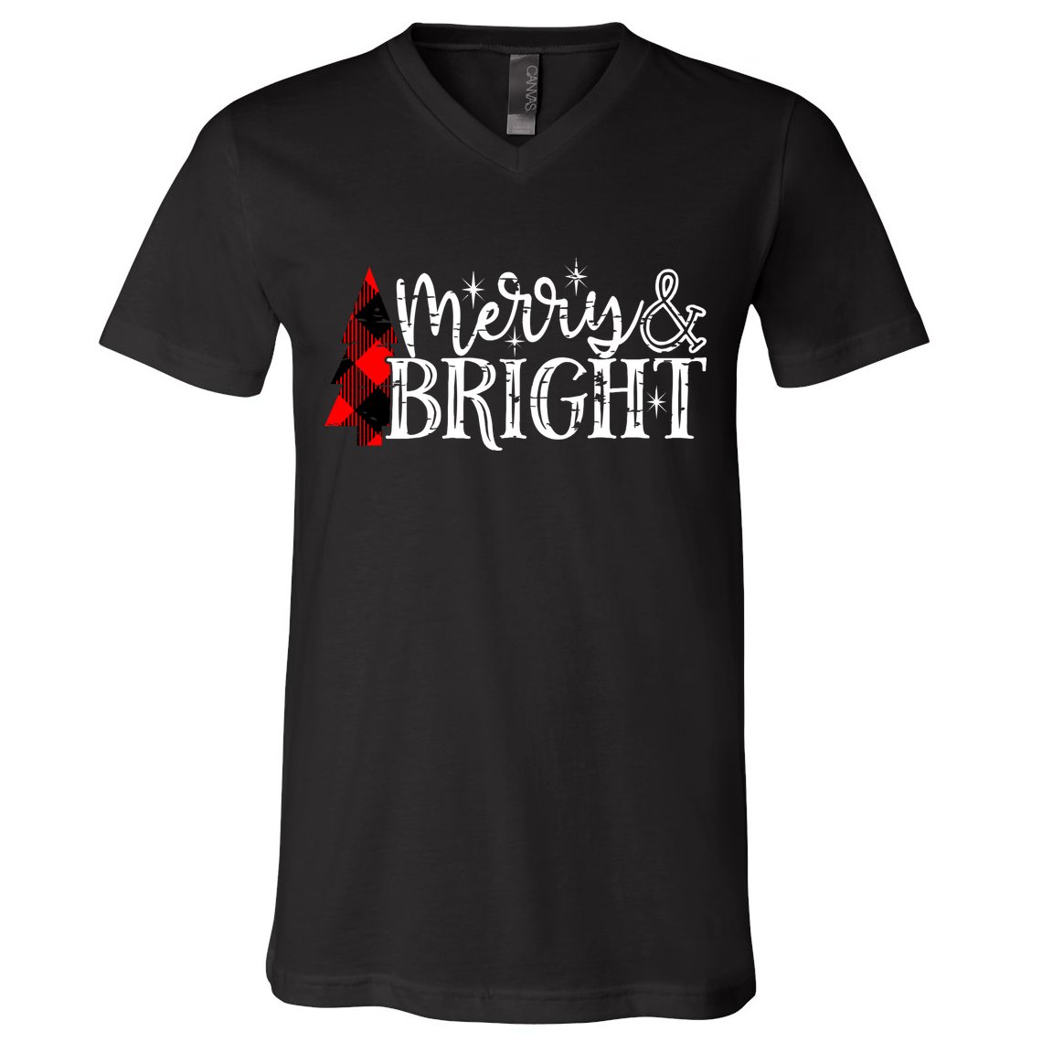 Merry & Bright V-Neck T-Shirt