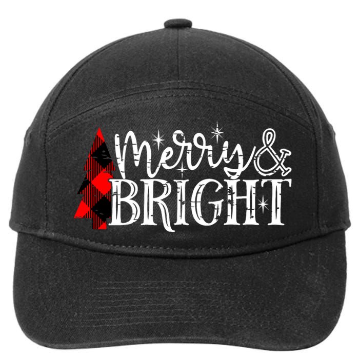 Merry & Bright 7-Panel Snapback Hat