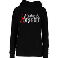 Merry & Bright Womens Funnel Neck Pullover Hood