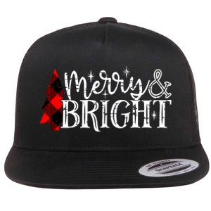 Merry & Bright Flat Bill Trucker Hat