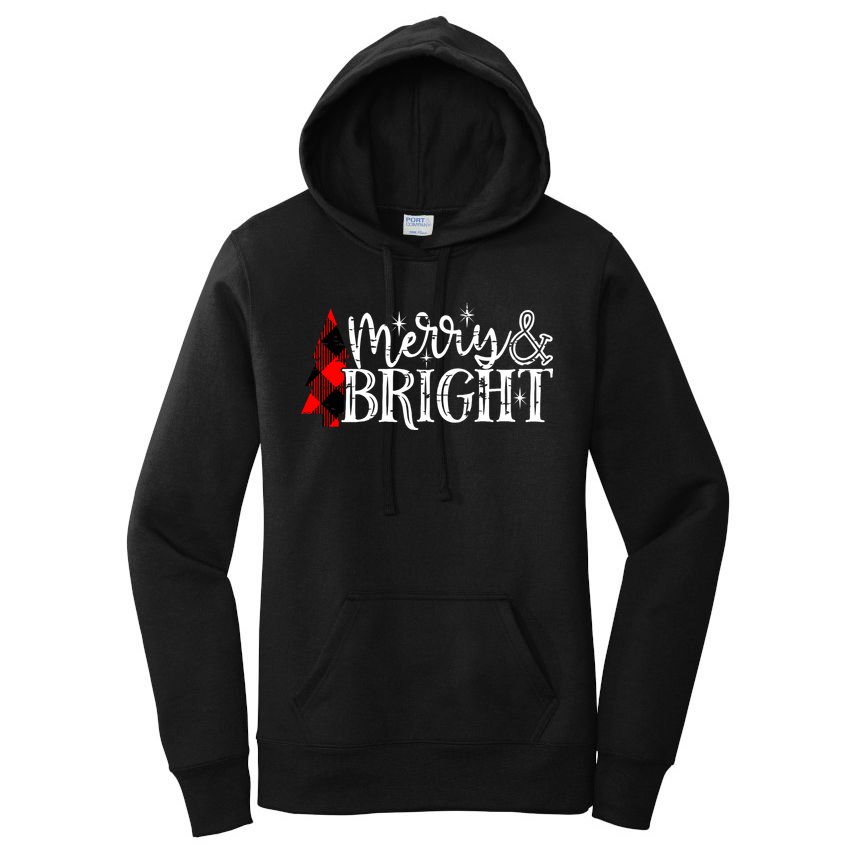 Merry & Bright Women's Pullover Hoodie