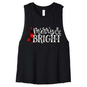 Merry & Bright Women's Racerback Cropped Tank