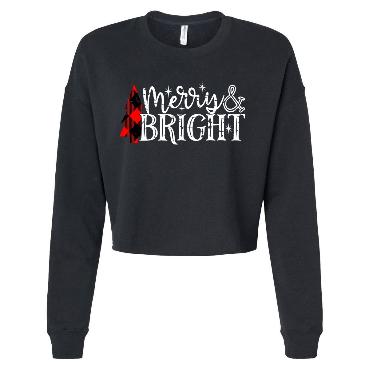 Merry & Bright Cropped Pullover Crew