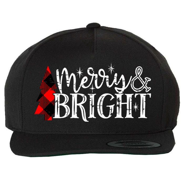 Merry & Bright Wool Snapback Cap