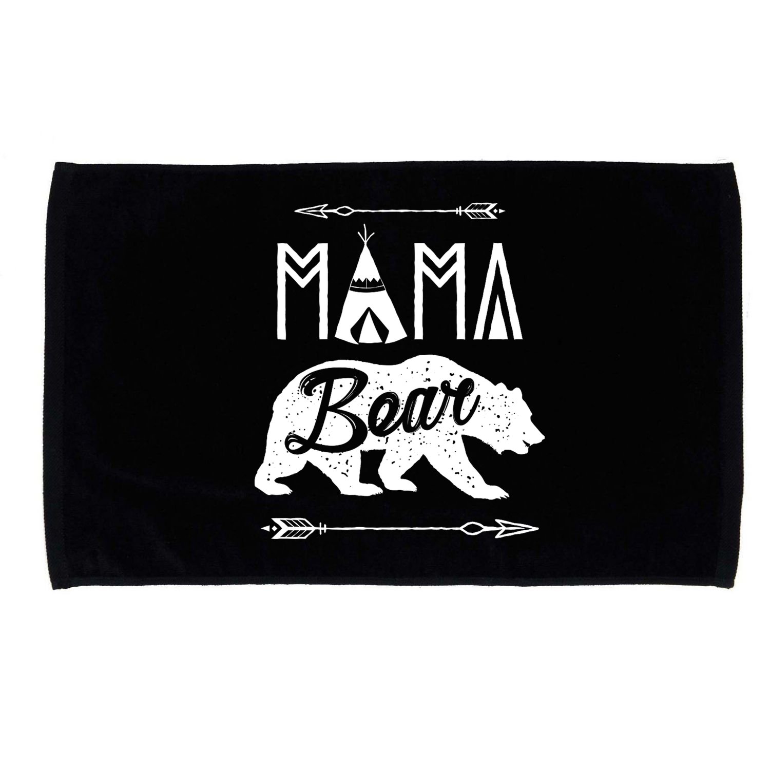 Mama Bear Mothers Day Family Matching Couple Microfiber Hand Towel
