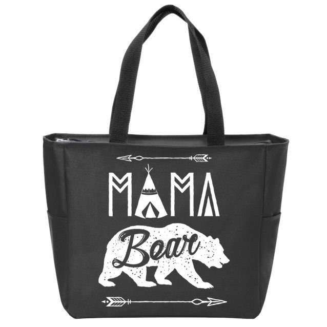 Mama Bear Mothers Day Family Matching Couple Zip Tote Bag