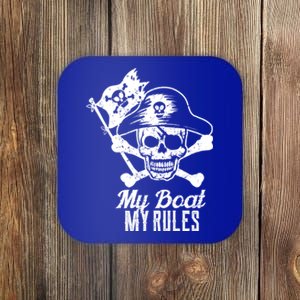 My Boat My Rules Captain Gift Boating Gift Pontoon Gift Coaster