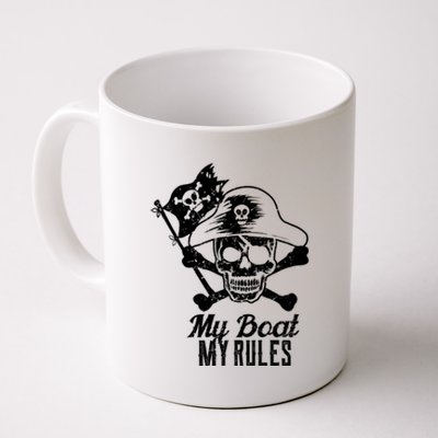 My Boat My Rules Captain Gift Boating Gift Pontoon Gift Coffee Mug