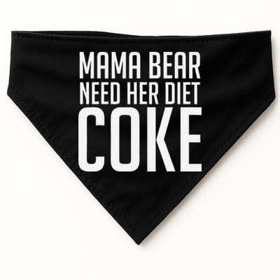 Mama Bear Needs Her Diet C.O.K.E Funny Mama Bear USA-Made Doggie Bandana