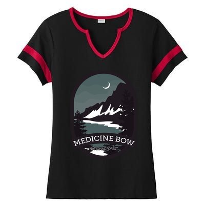 Medicine Bow National Forest Gift Ladies Halftime Notch Neck Tee