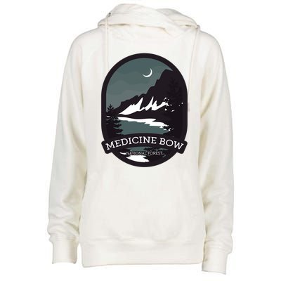 Medicine Bow National Forest Gift Womens Funnel Neck Pullover Hood