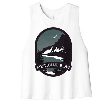 Medicine Bow National Forest Gift Women's Racerback Cropped Tank