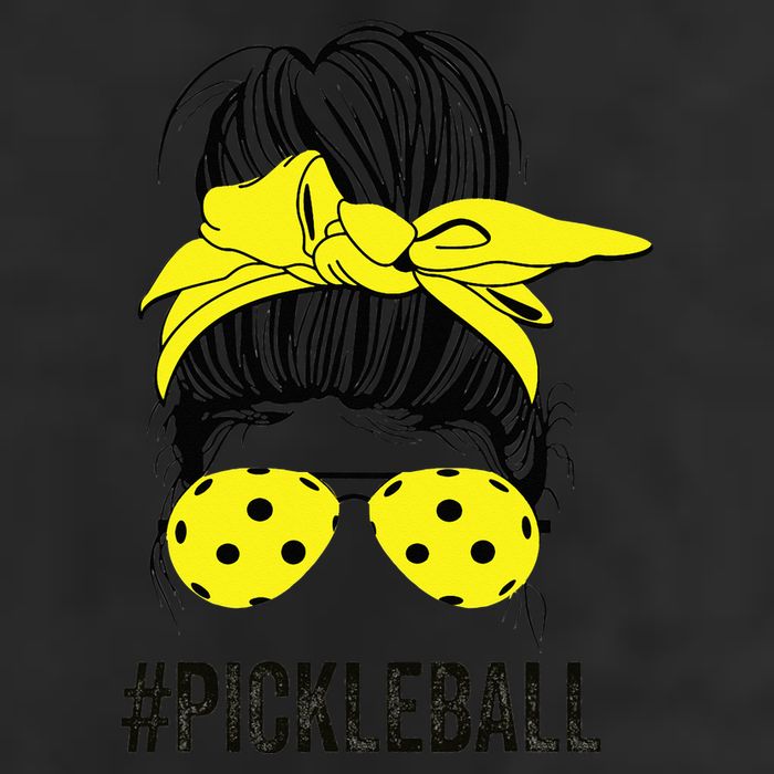 Messy Bun Number One Paddleball PickleBall Lover Adult Drive Performance Visor