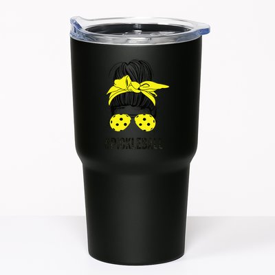 Messy Bun Number One Paddleball PickleBall Lover Tumbler