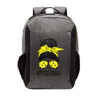 Messy Bun Number One Paddleball PickleBall Lover Vector Backpack
