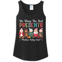 Mother Baby Nurse Christmas Mom Baby Nursing Groovy Ladies Essential Tank