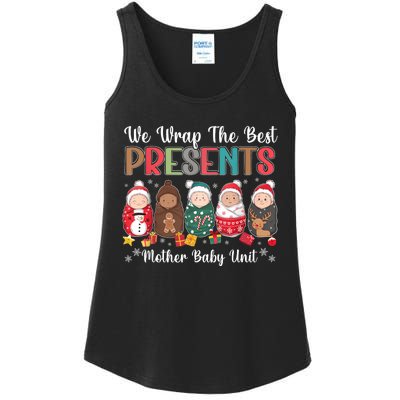 Mother Baby Nurse Christmas Mom Baby Nursing Groovy Ladies Essential Tank