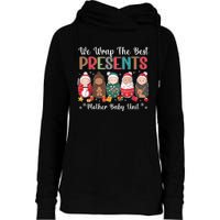 Mother Baby Nurse Christmas Mom Baby Nursing Groovy Womens Funnel Neck Pullover Hood