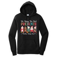 Mother Baby Nurse Christmas Mom Baby Nursing Groovy Women's Pullover Hoodie