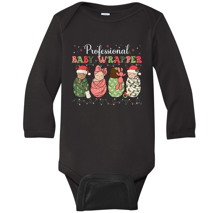 Mother Baby Nurse Christmas Professional Baby Wrapper Baby Long Sleeve Bodysuit