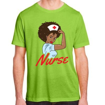 Melanin Black Nurse Clothing Gift African American Gift Adult ChromaSoft Performance T-Shirt