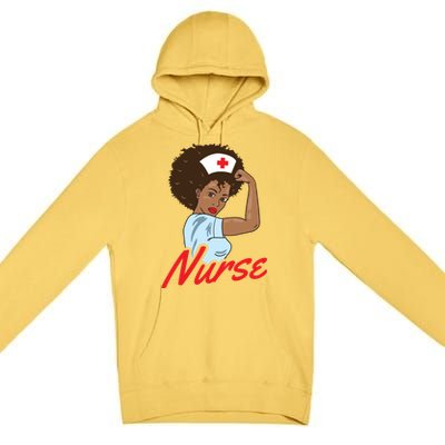 Melanin Black Nurse Clothing Gift African American Gift Premium Pullover Hoodie