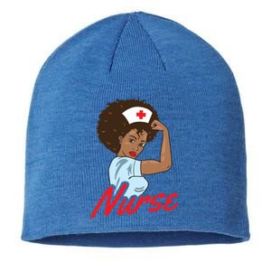 Melanin Black Nurse Clothing Gift African American Gift Sustainable Beanie