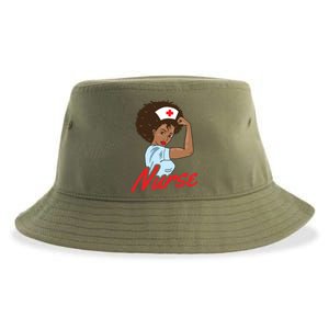 Melanin Black Nurse Clothing Gift African American Gift Sustainable Bucket Hat