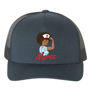 Melanin Black Nurse Clothing Gift African American Gift Yupoong Adult 5-Panel Trucker Hat