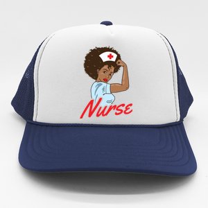 Melanin Black Nurse Clothing Gift African American Gift Trucker Hat