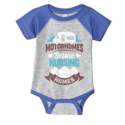 Motorhomes Before Nursing Homes Cute Gift Infant Baby Jersey Bodysuit