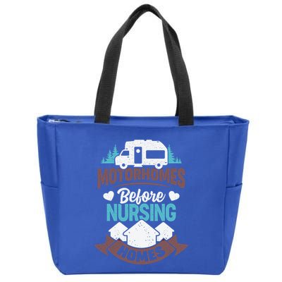 Motorhomes Before Nursing Homes Cute Gift Zip Tote Bag