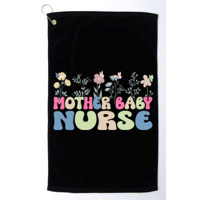 Mother Baby Nurse Flowers Postpartum Gift Platinum Collection Golf Towel