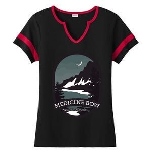 Medicine Bow National Forest Gift Ladies Halftime Notch Neck Tee