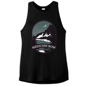 Medicine Bow National Forest Gift Ladies PosiCharge Tri-Blend Wicking Tank