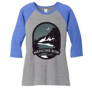 Medicine Bow National Forest Gift Women's Tri-Blend 3/4-Sleeve Raglan Shirt