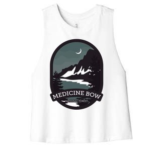 Medicine Bow National Forest Gift Women's Racerback Cropped Tank