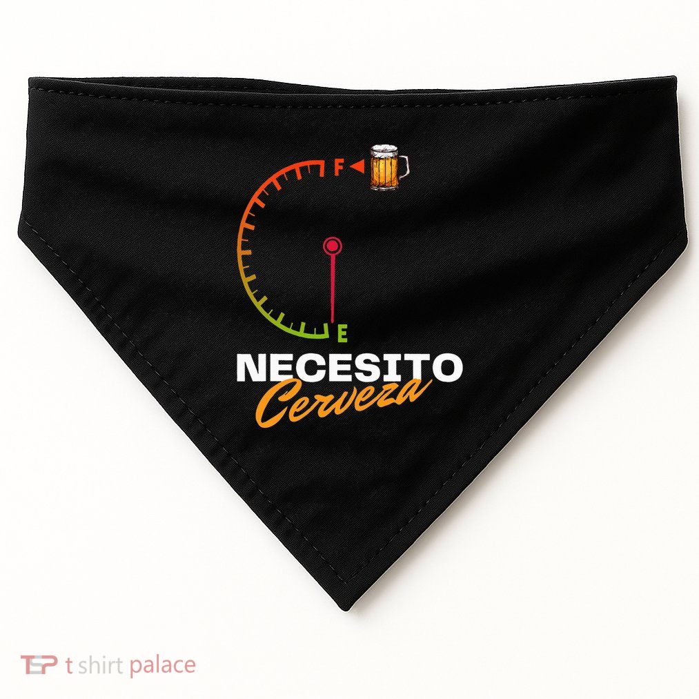Mexican Beer Necesito Cerveza Cool Funny Sayings Beer Lover USA-Made Doggie Bandana