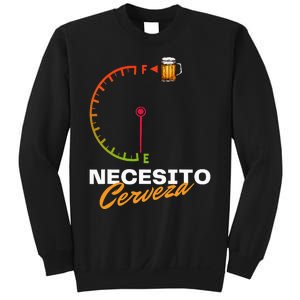 Mexican Beer Necesito Cerveza Cool Funny Sayings Beer Lover Sweatshirt