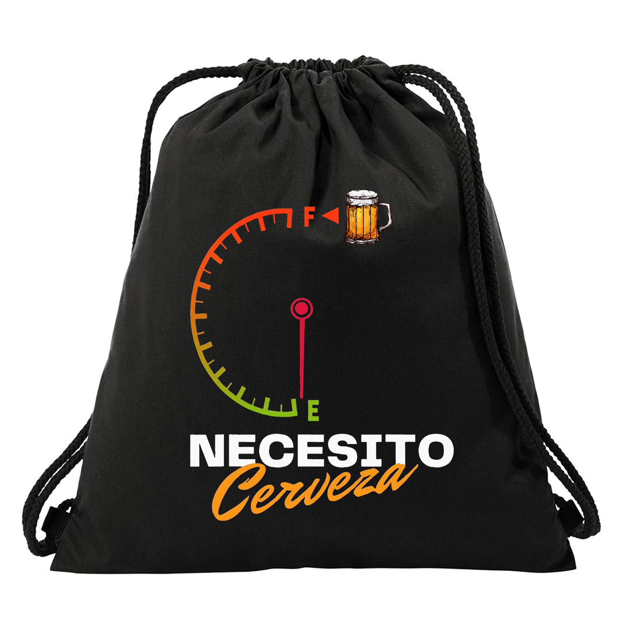 Mexican Beer Necesito Cerveza Cool Funny Sayings Beer Lover Drawstring Bag