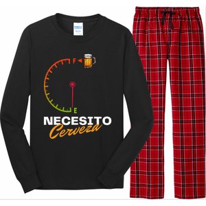 Mexican Beer Necesito Cerveza Cool Funny Sayings Beer Lover Long Sleeve Pajama Set