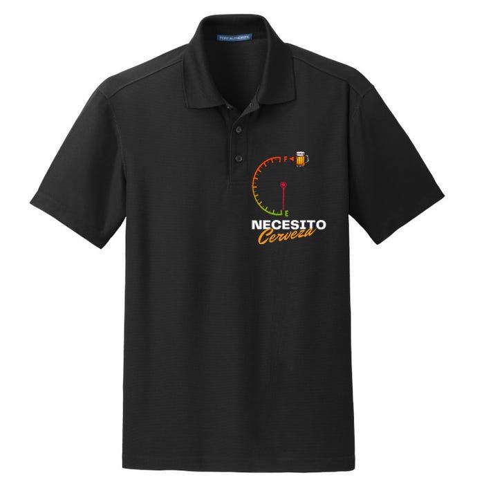 Mexican Beer Necesito Cerveza Cool Funny Sayings Beer Lover Dry Zone Grid Polo