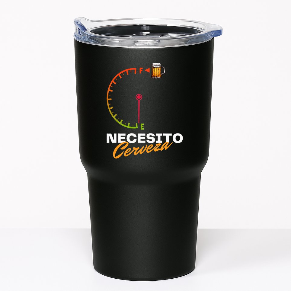 Mexican Beer Necesito Cerveza Cool Funny Sayings Beer Lover Tumbler