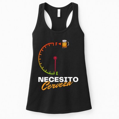 Mexican Beer Necesito Cerveza Cool Funny Sayings Beer Lover Womens Tank Top