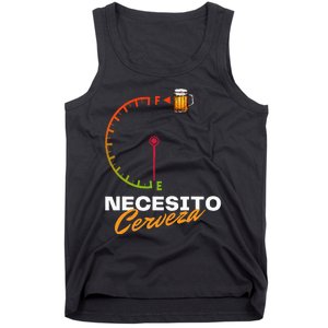 Mexican Beer Necesito Cerveza Cool Funny Sayings Beer Lover Tank Top