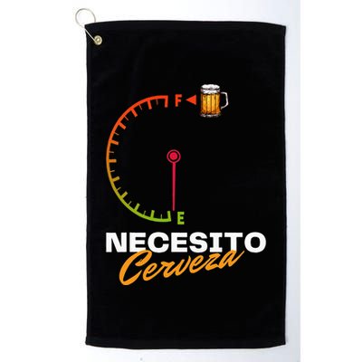 Mexican Beer Necesito Cerveza Cool Funny Sayings Beer Lover Golf Towel
