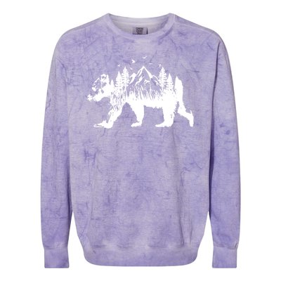 Mountain Bear Nature Colorblast Crewneck Sweatshirt