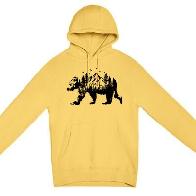 Mountain Bear Nature Premium Pullover Hoodie