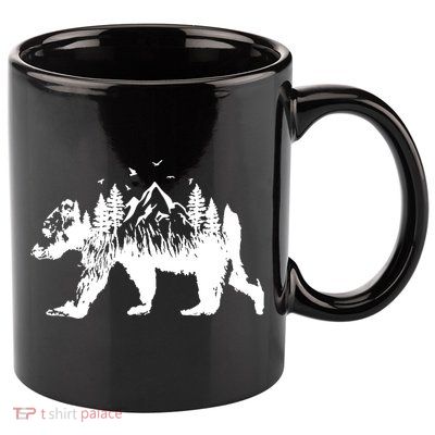 Mountain Bear Nature 11oz C Handle Ceramic Mug